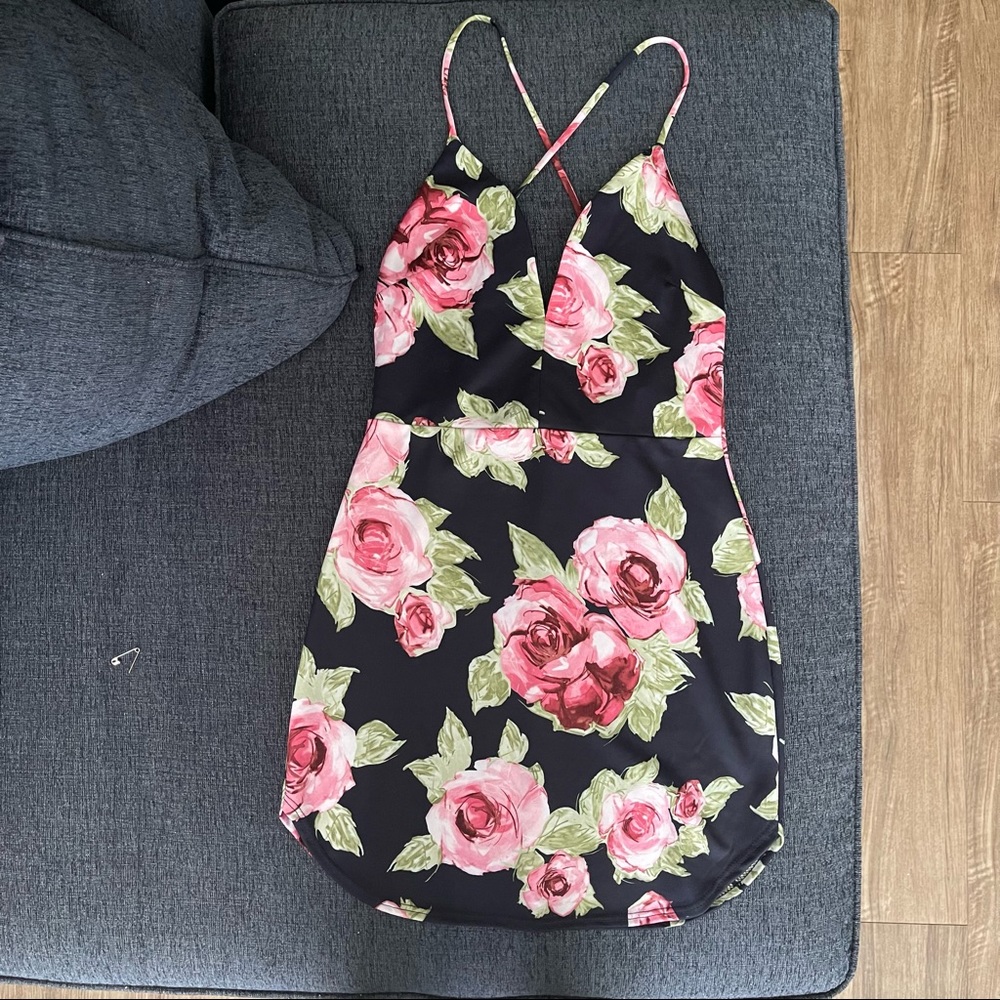 Floral mini dress